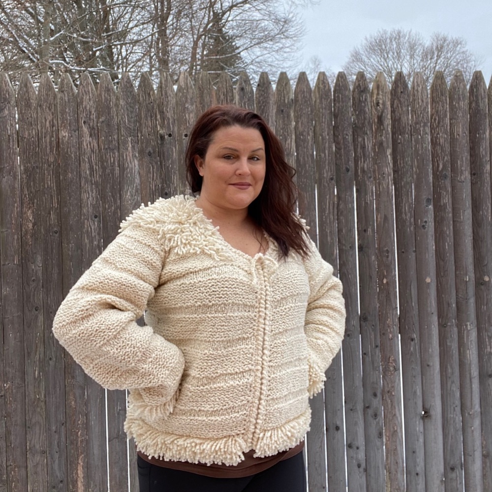 Otavalo Native‎ American Cardigan Sweater handmade - Picture 8 of 8